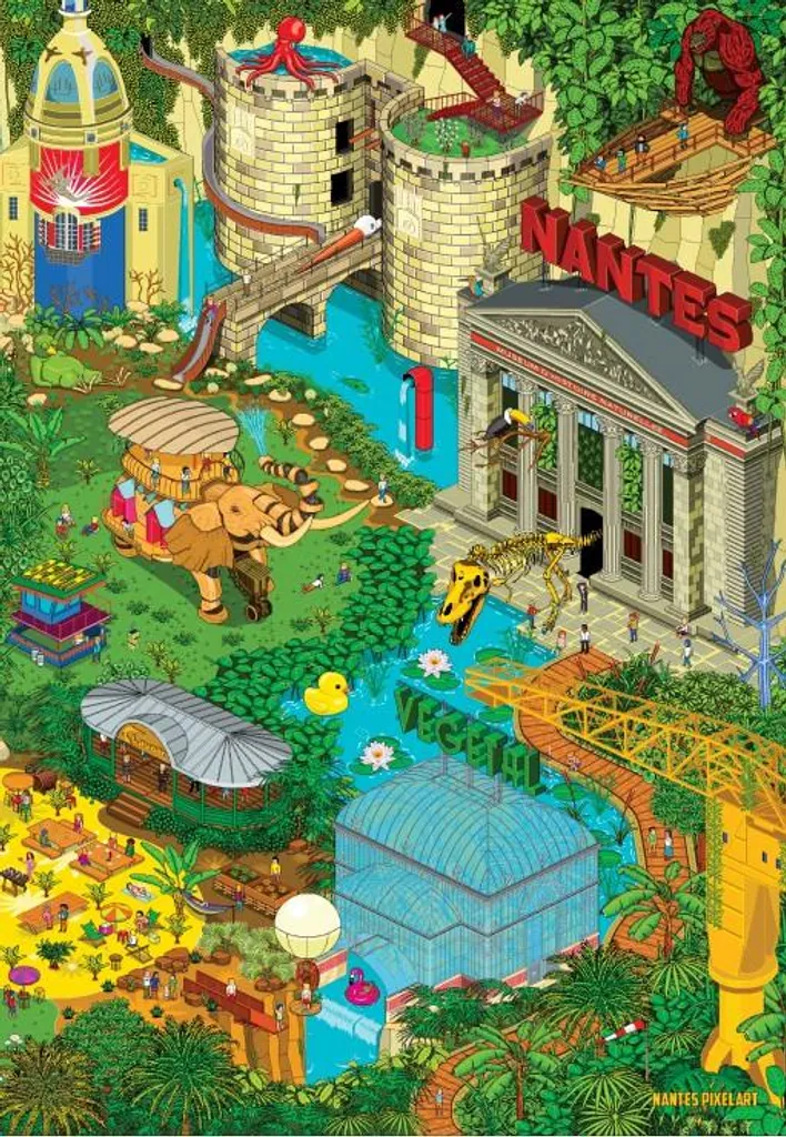 Puzzle Grafika Nantes Green 2 - Finissez-en avec le stress en 1000 pcs
