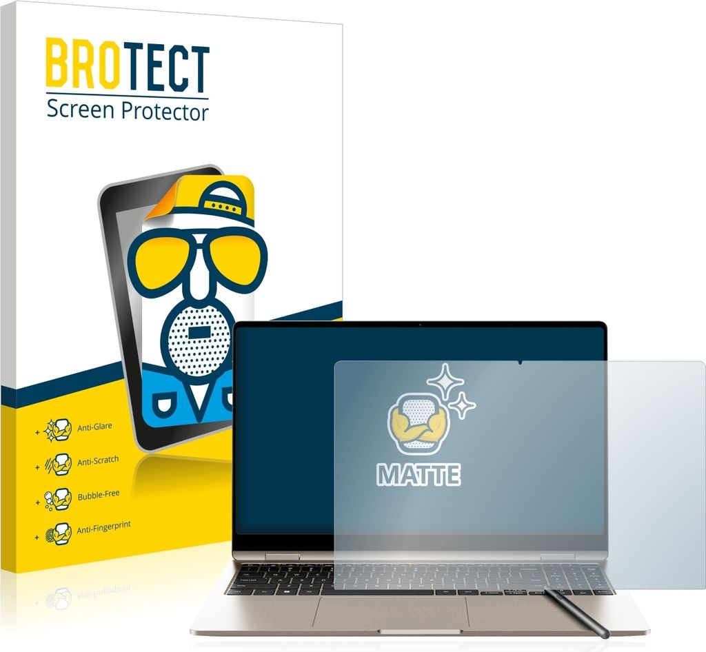 BROTECT Schutzfolie für Samsung Galaxy Book3 360 15.6" Displayschutz Displayschutzfolie Folie Matt Entspiegelungsfolie