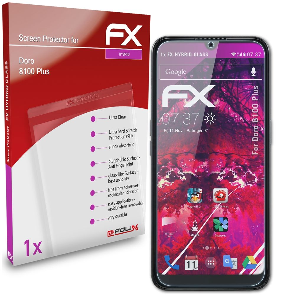 AtFoliX Película Protectora Compatible Con Realme X2 Pro Protector