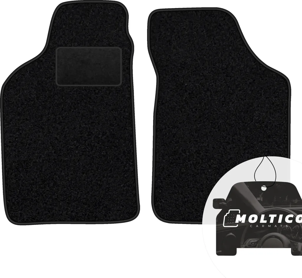 Tappetini Anteriori Peugeot 106 1996-2003 Velluto Nero - Set 2 Pezzi