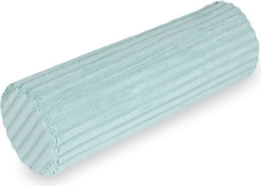 Coussin Rouleau de Banc Waffle Menthe - Accessoire Déco Moelleux 50cm
