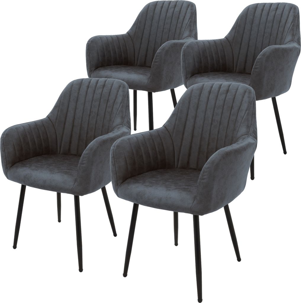 ML-Design 4er Set Esszimmerstuhl mit Rückenlehne, Produktbild 