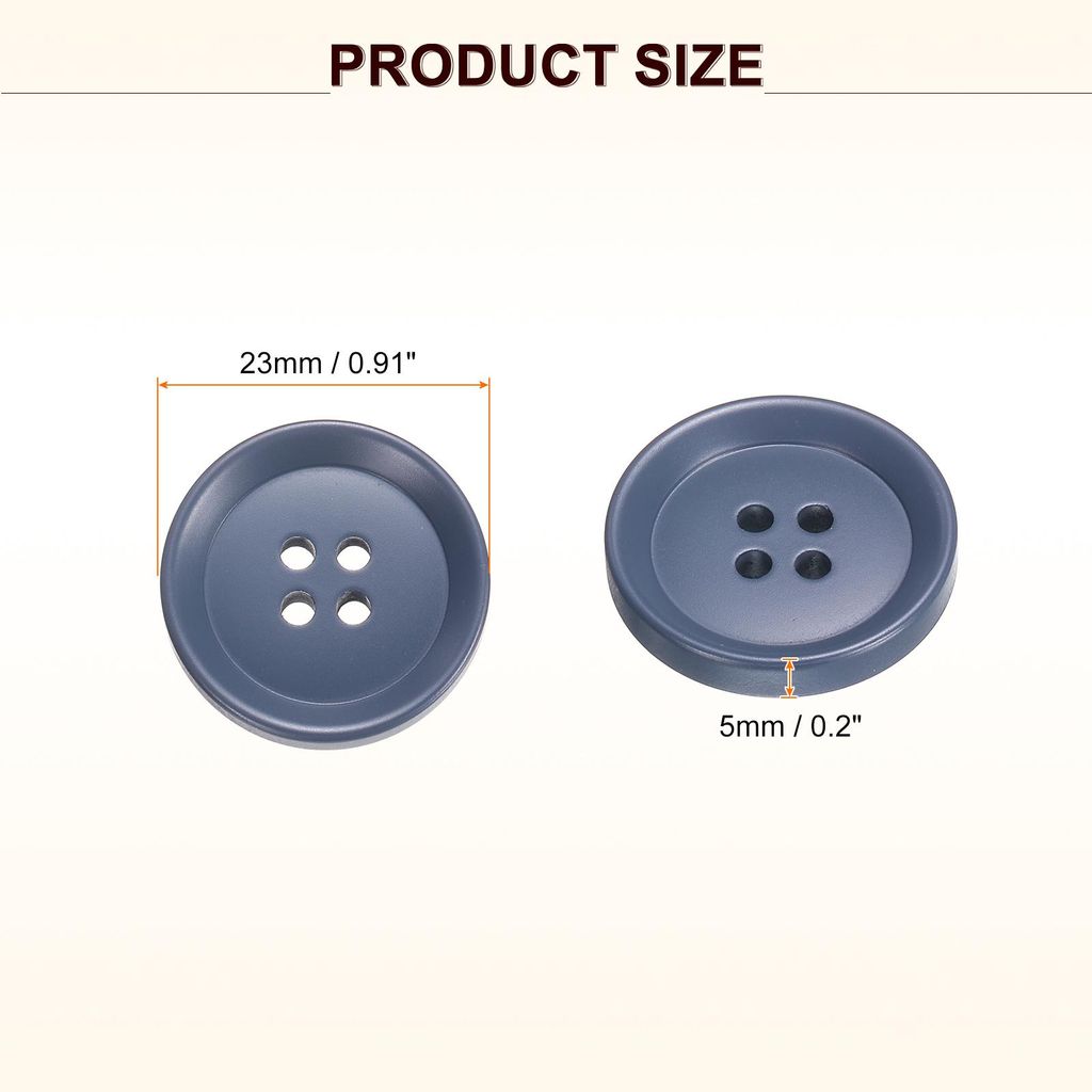 12 Stš¹ck Bunte Kn?pfe, 23mm 4 L?cher Harzkn?pfe zum Ann?hen, Bastelkn?pfe Runde Ersatzkn?pfe Buttons fš¹r N?hen Mantel Hemden Kleidung DIY Han...