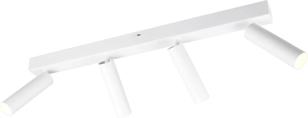 Luminaire AMBALA Trio-Leuchten blanc 65cm avec spots de plafond réglables