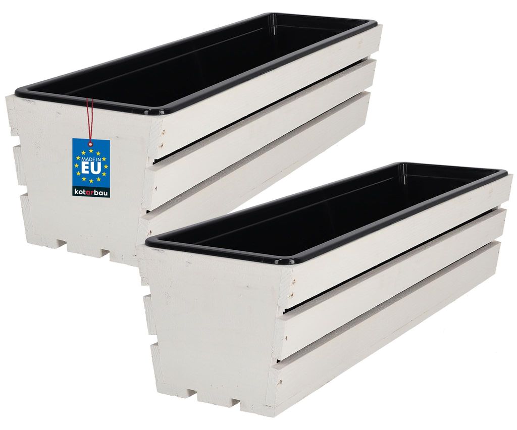 KOTARBAU® Súprava 2 kusov kvetináčov na balkón, 60x18x15 Obrázok produktu 