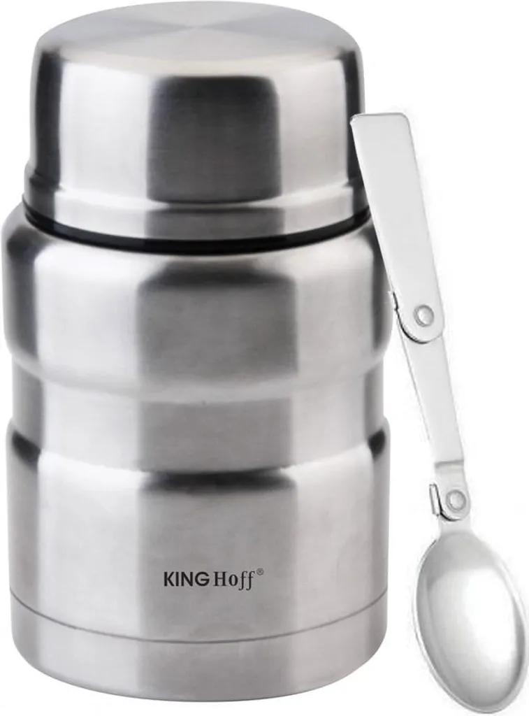 Thermos Porta Pranzo Kinghoff 0,5L KH1457 Inox | Ideale per Ufficio