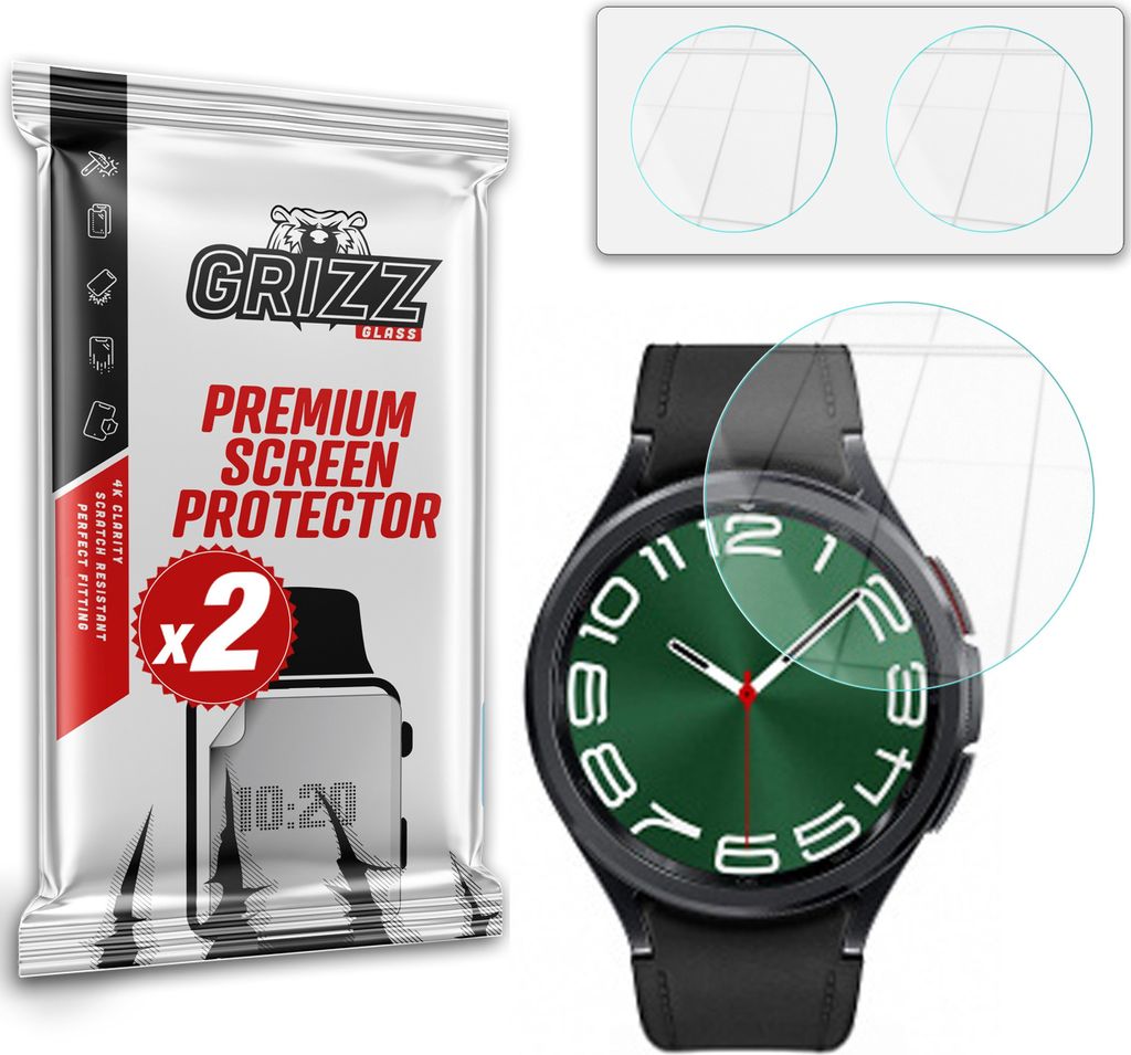 GrizzGlass Samsung Hybridglas HybridGlass für Galaxy Watch 6 Classic 47mm