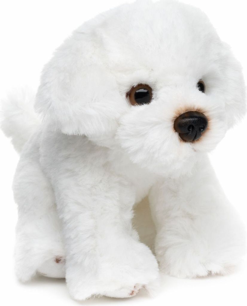 Kuscheltier Malteser weiß sitzend 13 cm Plüschhund Produktbild 