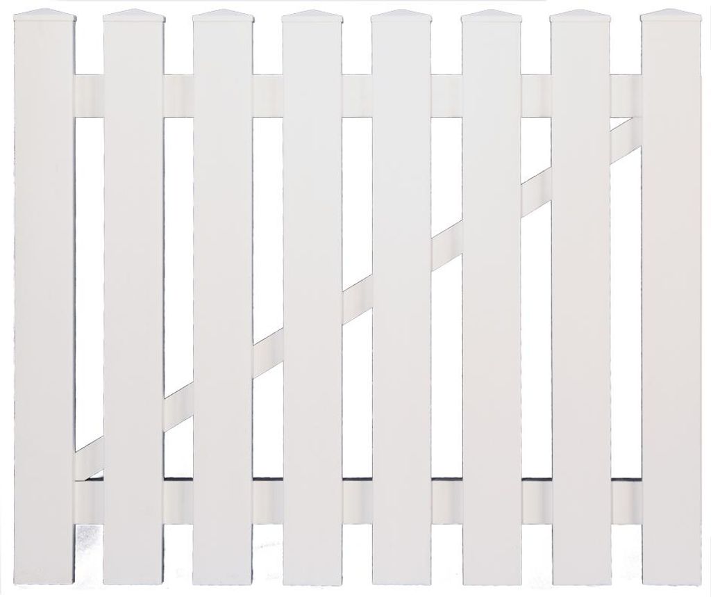 T&J LIGHTLINE Kunststoff Einzeltor weiß Produktbild 