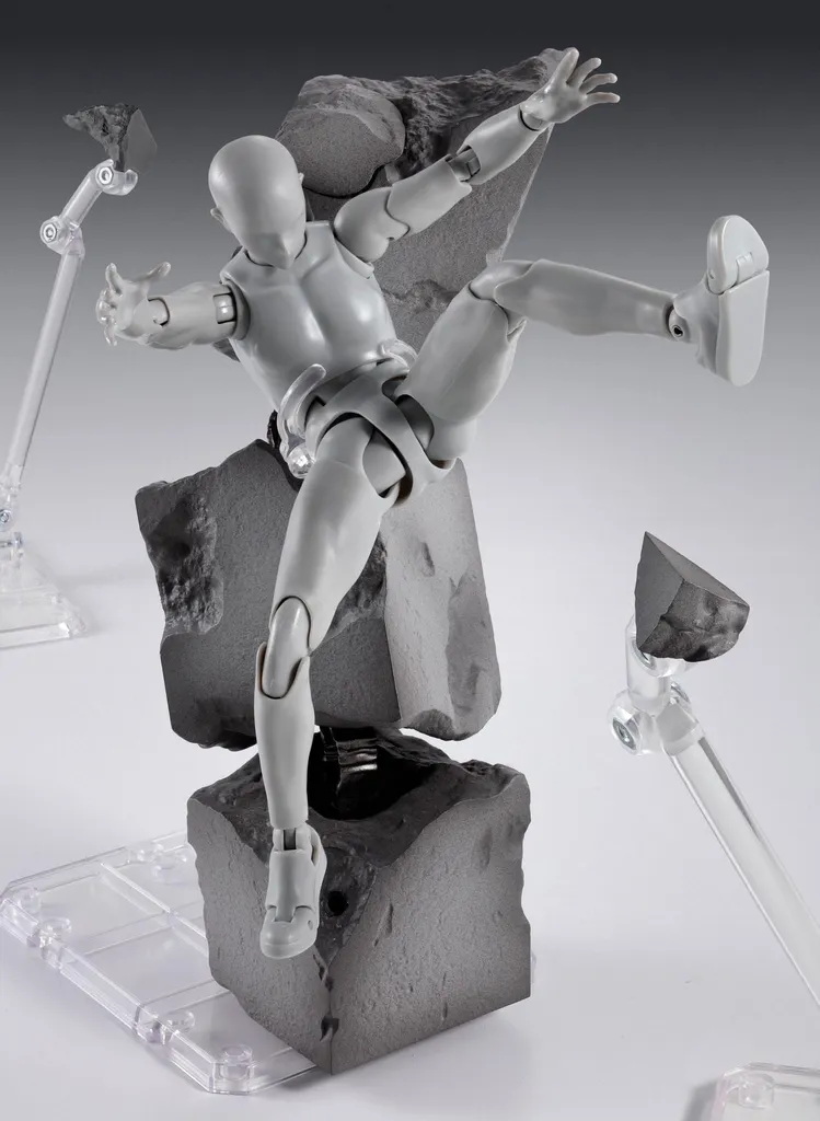 Tamashii Effect Concrete Crash Gris avec Effets de Débris Réalistes
