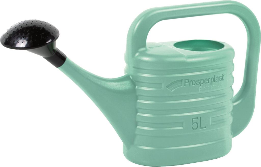 Prosperplast Gieskanne mit Besenkopf - mintgrun - Kunststoff - 5 Liter