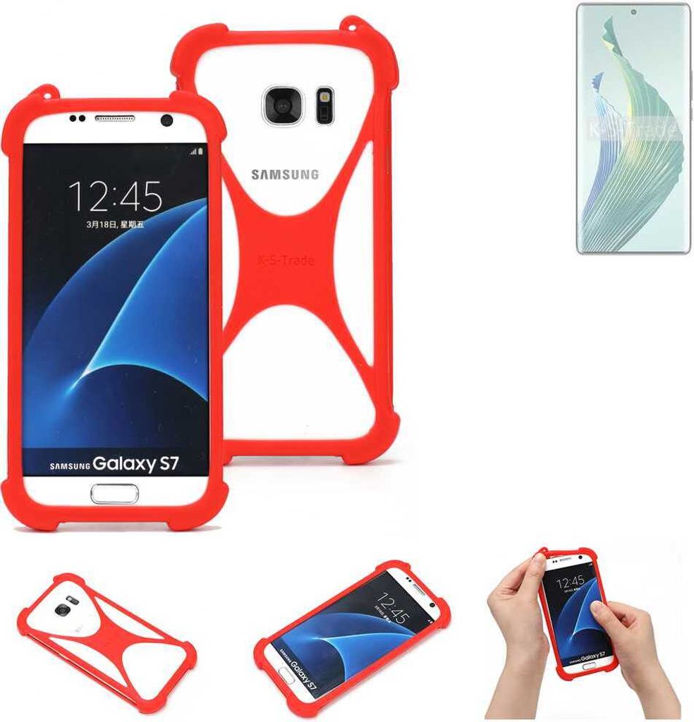 K-S-Trade Handy-Hülle kompatibel mit Honor Magic5 Lite 5G Schutz-Hülle Bumper Silikon Schutz Hülle Cover Case Silikoncase Silikonbumper TPU