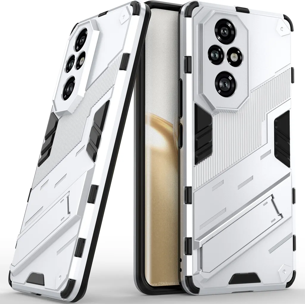 Honor 200 Pro Case Arancione - Protezione Antiurto con Supporto