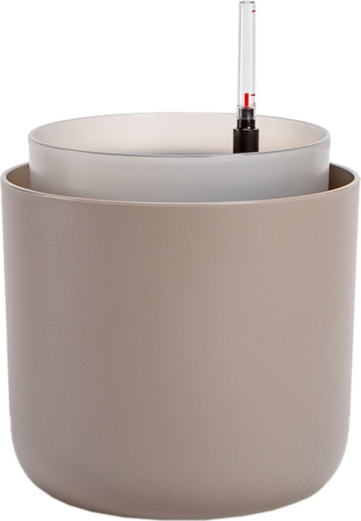 Plastia Selbstbewässerung Topf Tolita - taupe 16 cm
