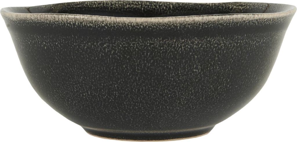 IB Laursen Müslischale DUNES Schwarz ANTIQUE BLACK Keramik Geschirr 300 ml 15 cm