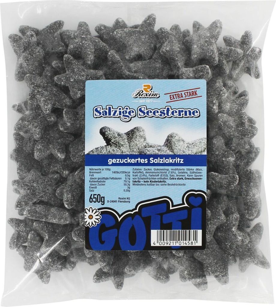 Rexim Salzige Seesterne 650g Produktbild 