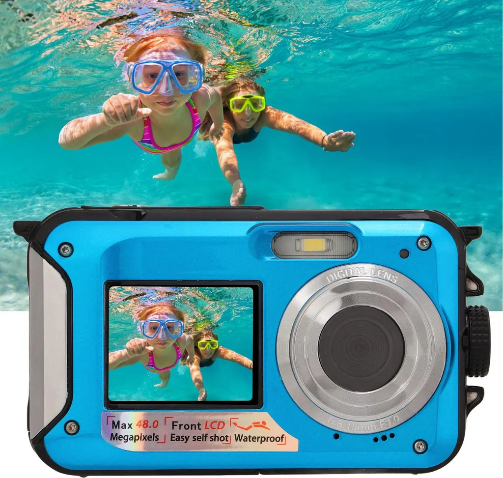 Regalo Perfetto: Fotocamera Subacquea Bambini e Adulti 2.7K 48MP - 3