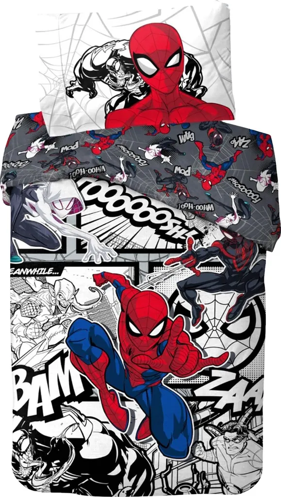 Parure de lit Spider-Man réversible TC270 haute qualité pour enfant Marvel