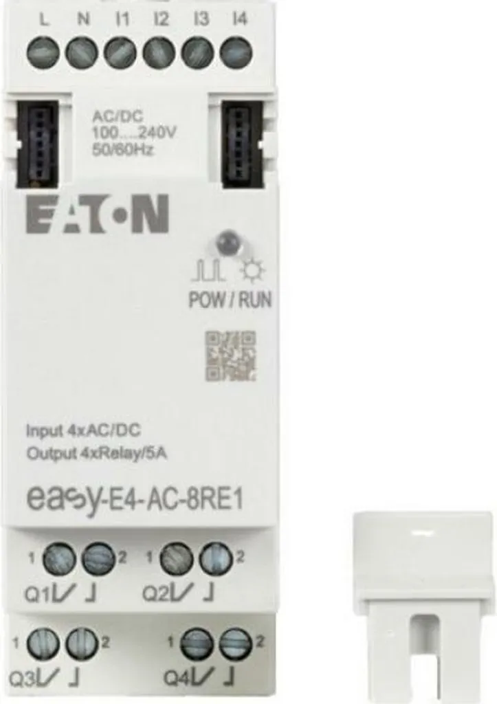 Extension Eaton easyE4 EASY-E4-AC-8RE1 : 4 Entrées Numériques 4 Relais