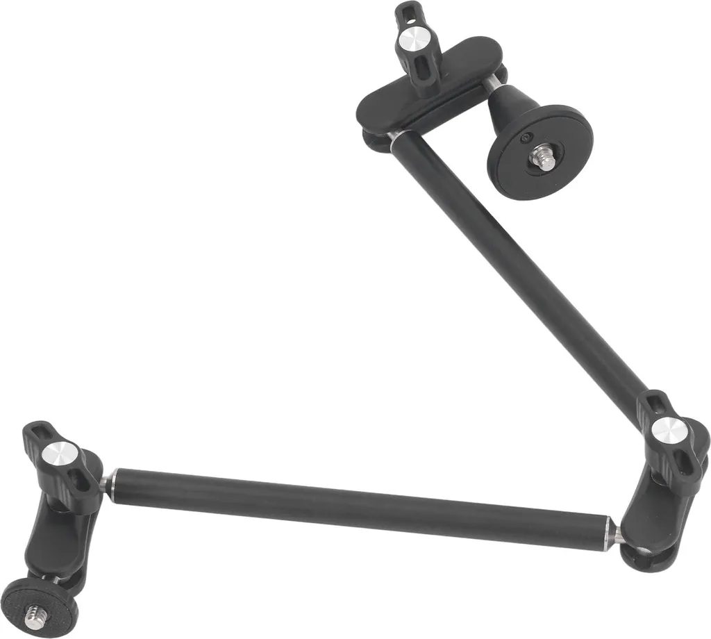 Bras articulé 2 sections 57 cm rotatif 360° en métal haute qualité