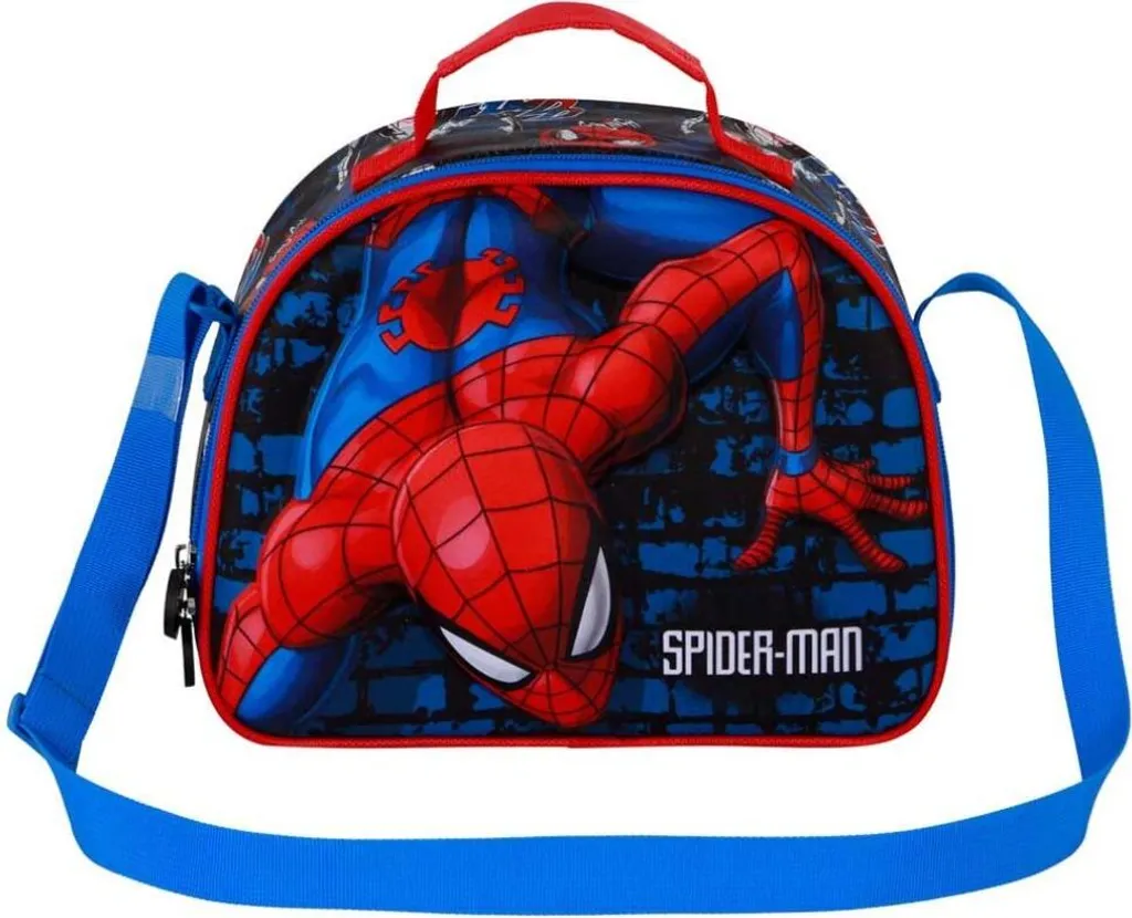 Sac à dos enfant Spiderman 3D relief et boîte à goûter intégrée