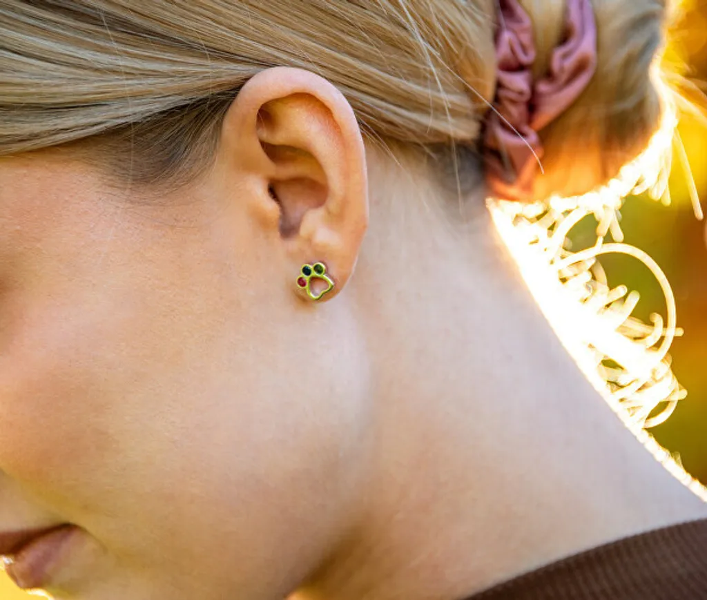 Boucles d'oreilles argent Paws AGT-E018SC : Accessoire mode idéal