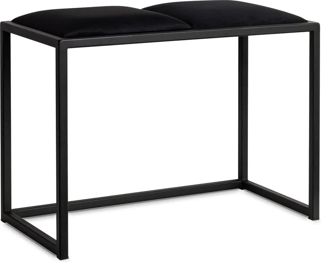 Panchina Loft Sospesa Nera 64,5 cm | Arredamento Ingresso Industriale