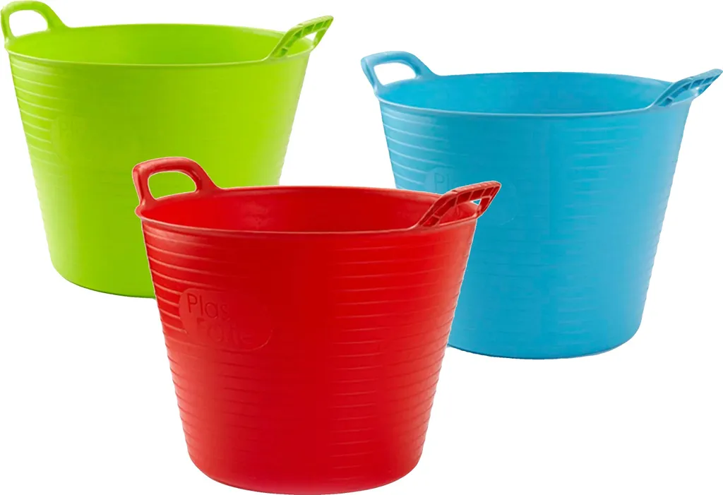 Bac plastique 42L pour déménagement et stockage garage - Lot de 4