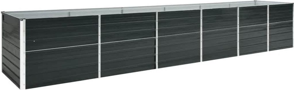 vidaXL Zahradní zvýšený záhon z pozinkované oceli 480x80x77 Obrázek produktu 1
