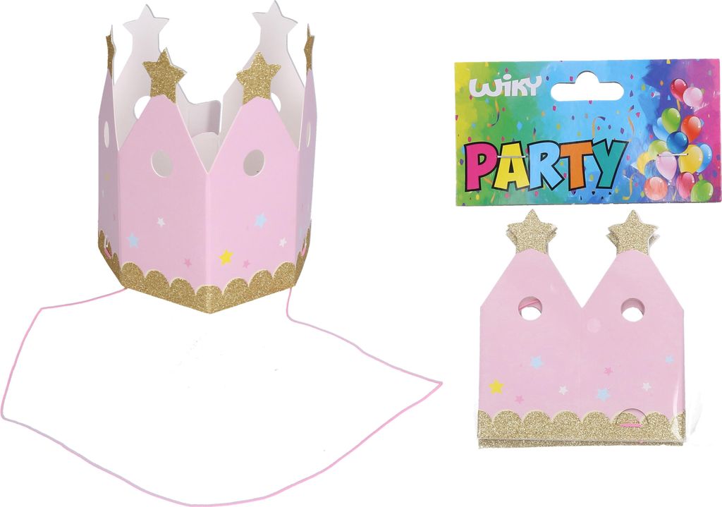 Partyhüte im Kronen-Design, 9,6 cm, 4 Stück