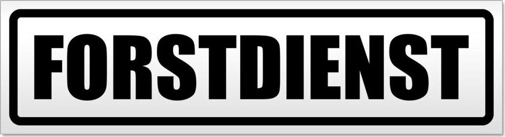Forstdienst Magnetschild Schild magnetisch