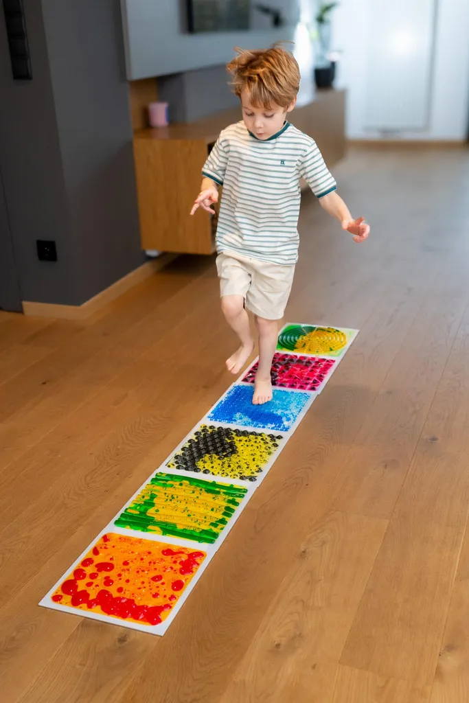 Dalle de Sol Sensorielle Tullo 6 pièces pour Éveil et Motricité 30 cm - 4