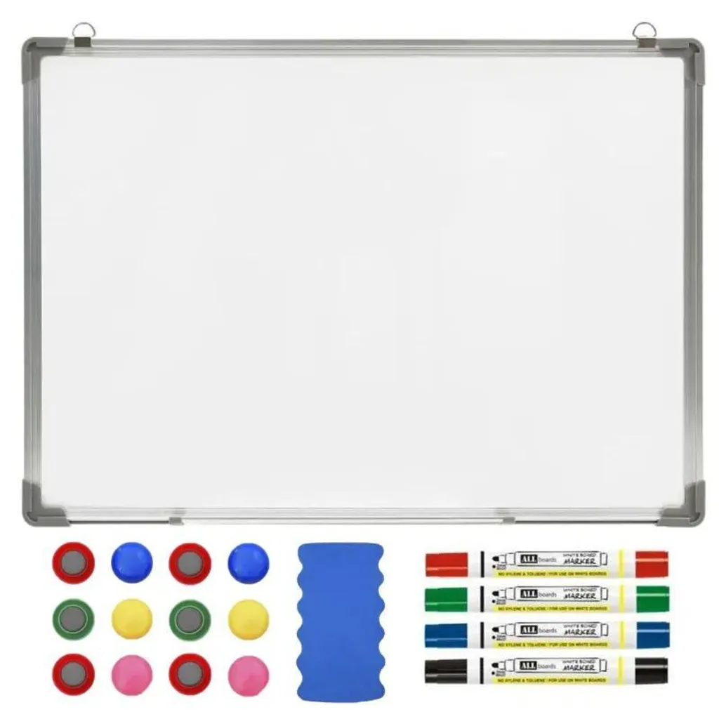 Tableau blanc de planification 60x90 cm idéal pour bureau et télétravail