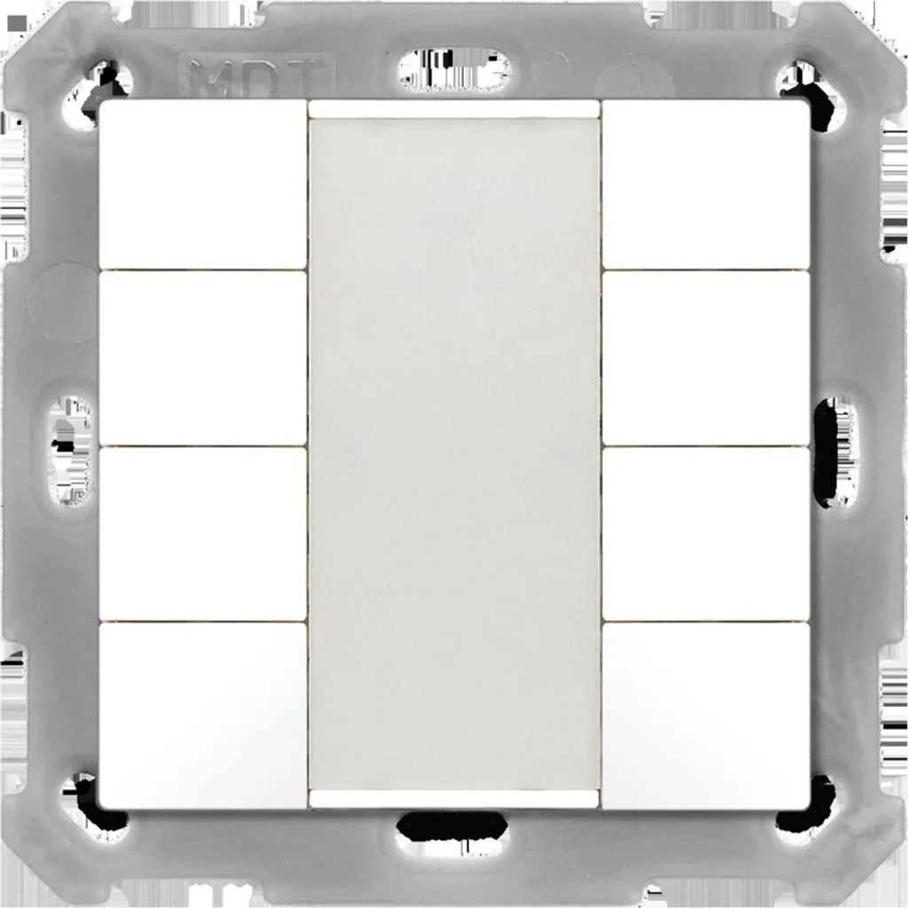 Commande murale KNX MDT 8 boutons blanc mat pour maison connectée - 2