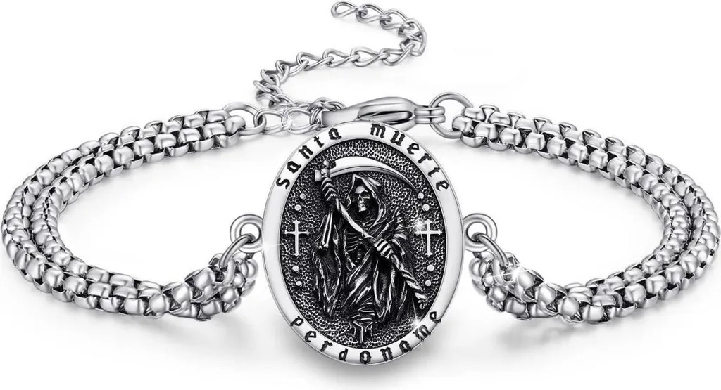 Bracelet Tête de Mort en Argent 925 pour Homme et Femme ajustable TRISHULA