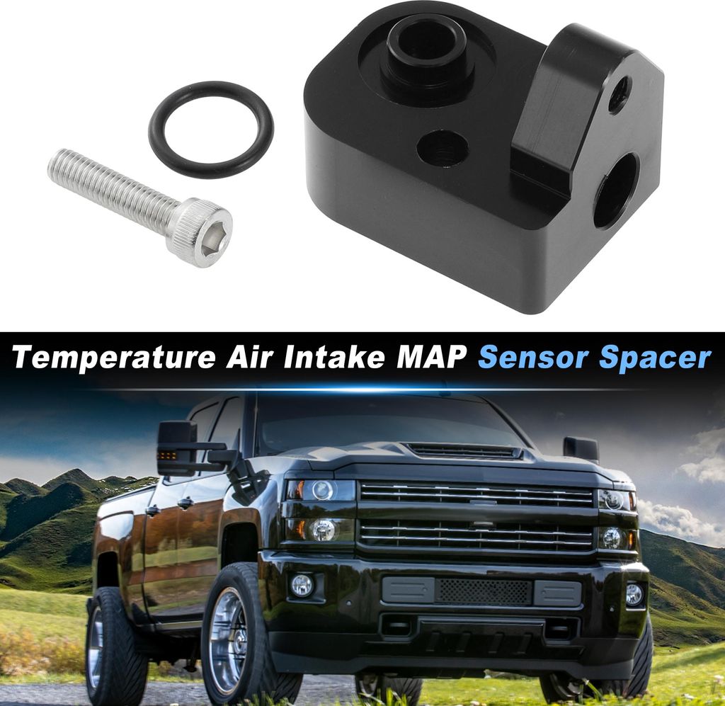 Temperatur Lufteinlass Sensor Abstandshalter MAP Abstandshalter Kit Für Chevy Für Chevrolet Silverado Für GMC Sierra 2500HD 3500HD 6.6L V8 Diese...