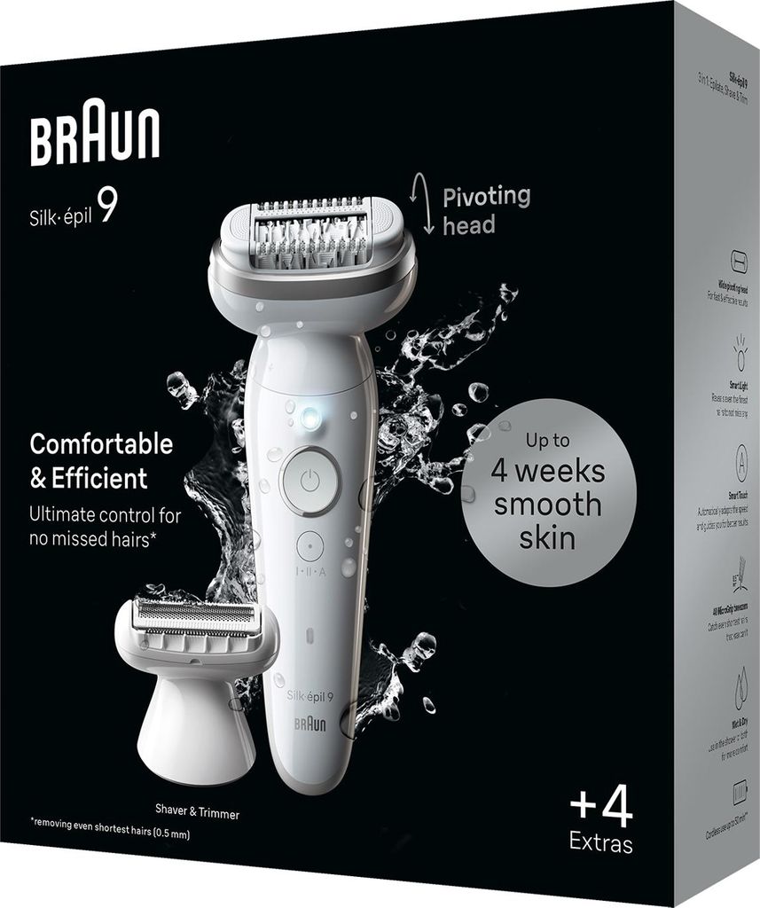 Braun Silk-épil 9 Epilierer Damen Haarentferner langanhaltende Haarentfernung