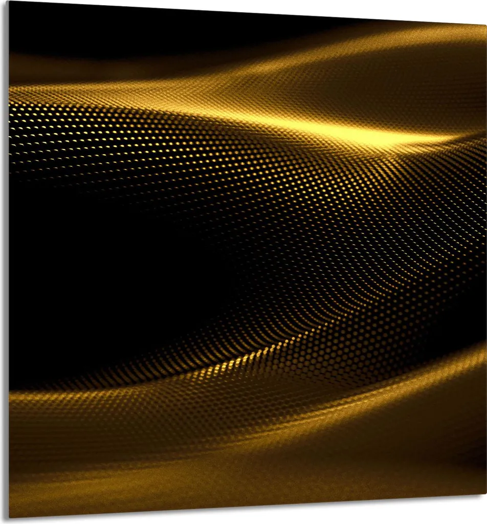 Glasplatte für Küche 60x65 Oro - Paraschizzi in Vetro Temperato Dorato