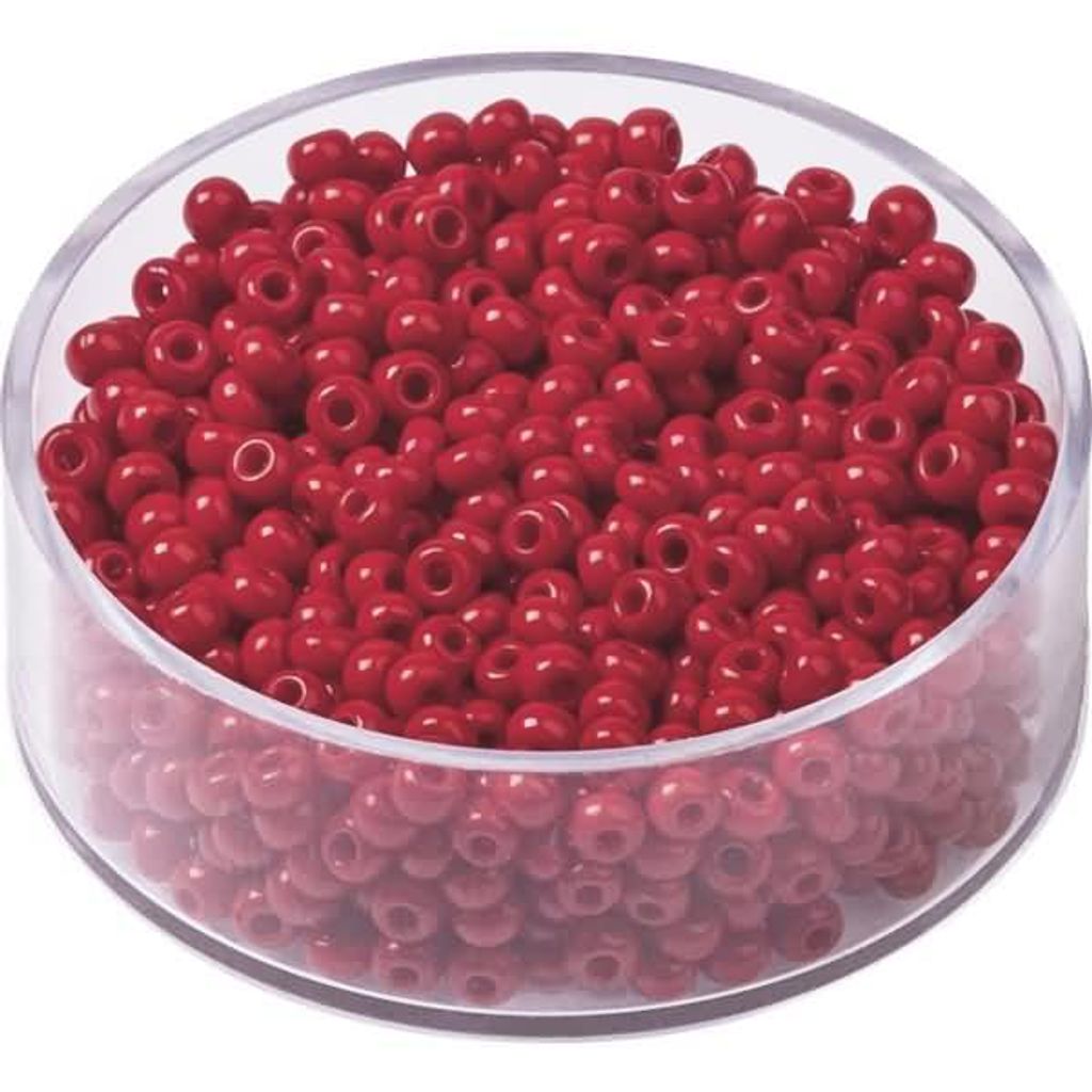 KNORR PRANDELL 213104150 Böhmische Rocailles Ø 25 mm Glas rot