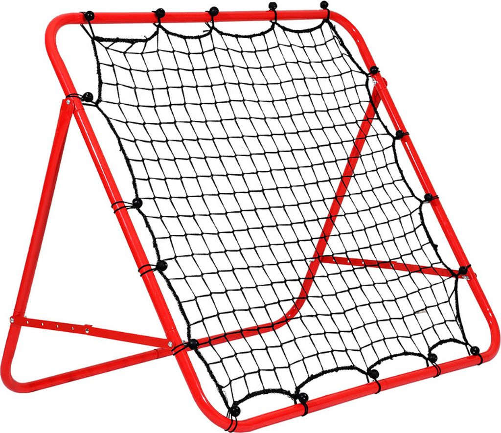 SWANEW Fußball Rebounder Kickback Rückprallwand Tor Prallwand Netz Einstellbar für Übungen 103 x 100 cm