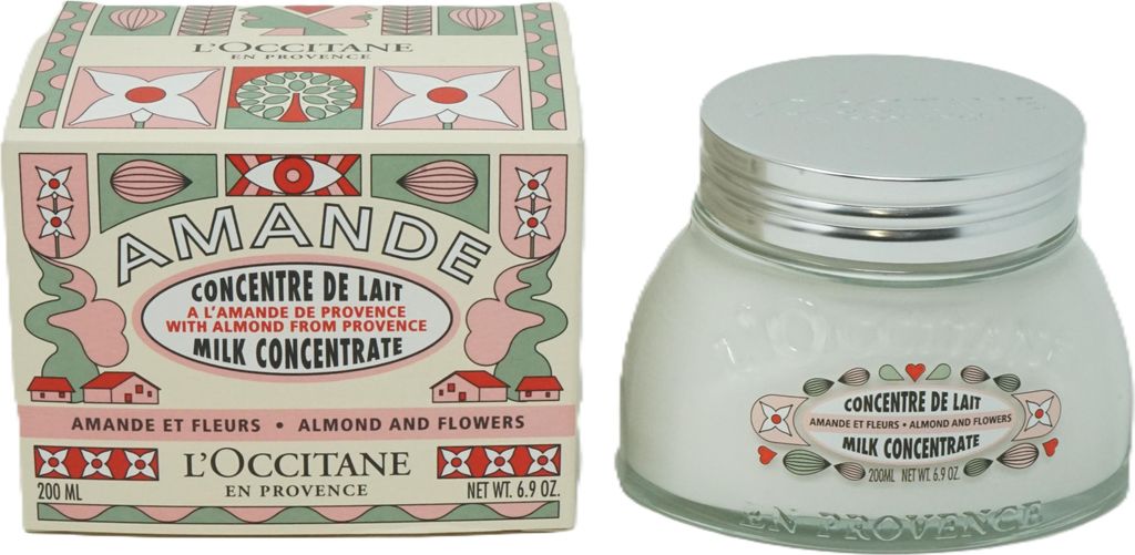 L'Occitane Almond & Flowers, Creme, Frauen, Elastizität, Feuchtigkeitsspendend, Auffrischend, Glättend, Jeder Hauttyp, 200 ml, Mandel
