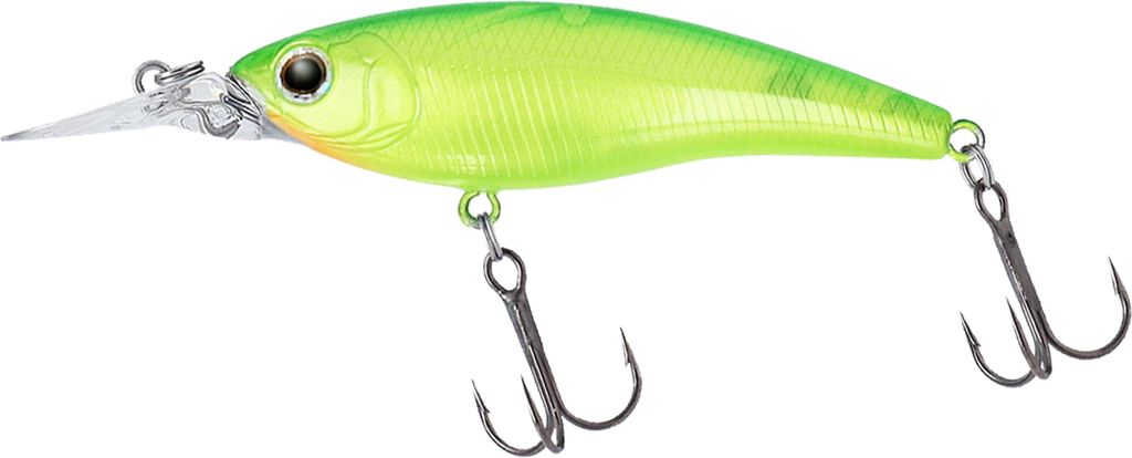 Daiwa Wobbler Steez Shad 60SP-SR Akabane Lime, Länge 6cm, Gewicht 6,3g