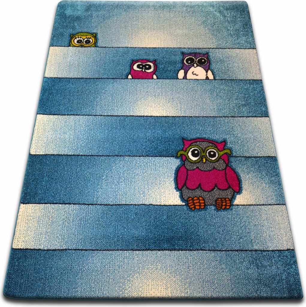 Teppich KIDS Eulen blau C412 Blau 140x190 cm Produktbild 
