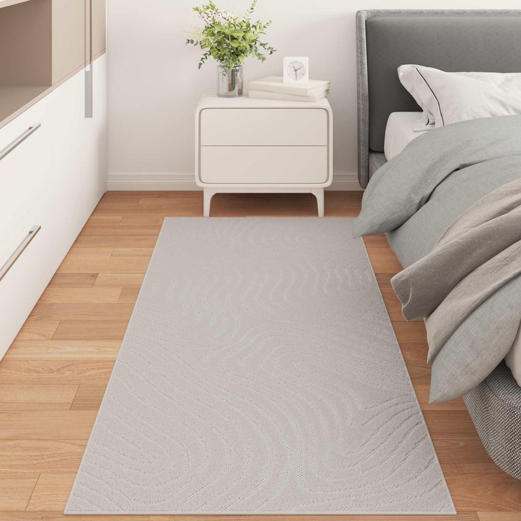 Bereichsteppiche PALMERAS Creme 200 x 80 cm Polyester