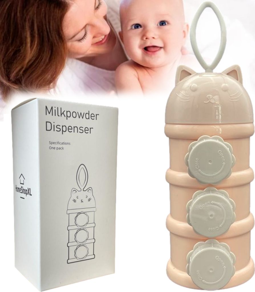 Milchpulverspender Rosa – Milchpulver-Dosierboxen Babynahrung – BPA-freie Milchpulver-Aufbewahrungsboxen
