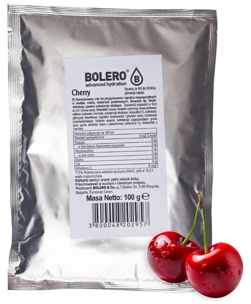 Bolero Drinks Getränkepulver Kirsch Kirsche 100 g Beutel Produktbild 