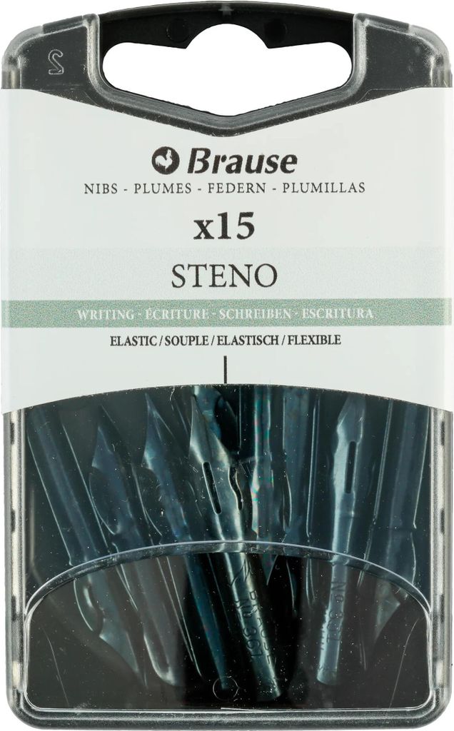 Brause Schachtel mit 15 Stenofedern 150361B