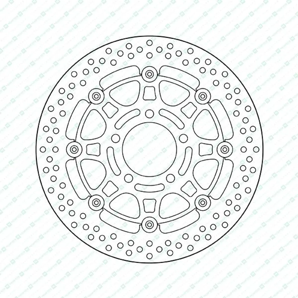 Disque de frein de rechange 290mm flottant pour système de freinage moto