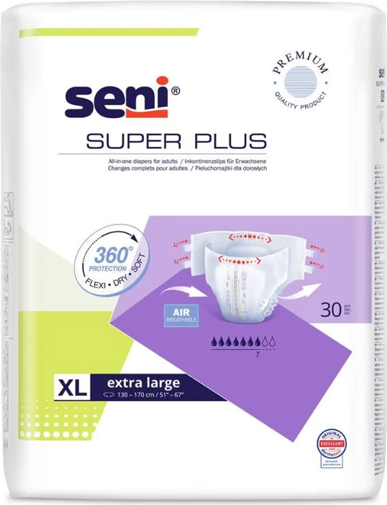 Pannoloni Seni Super Plus S 30 pz - Tecnologia Anti-Perdita Grave