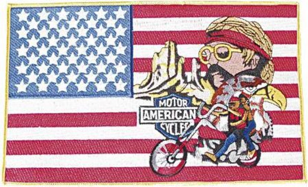 Rückenaufnäher - Motor American Cycles - 08072 - Gr. ca. 25 x 15,5 cm